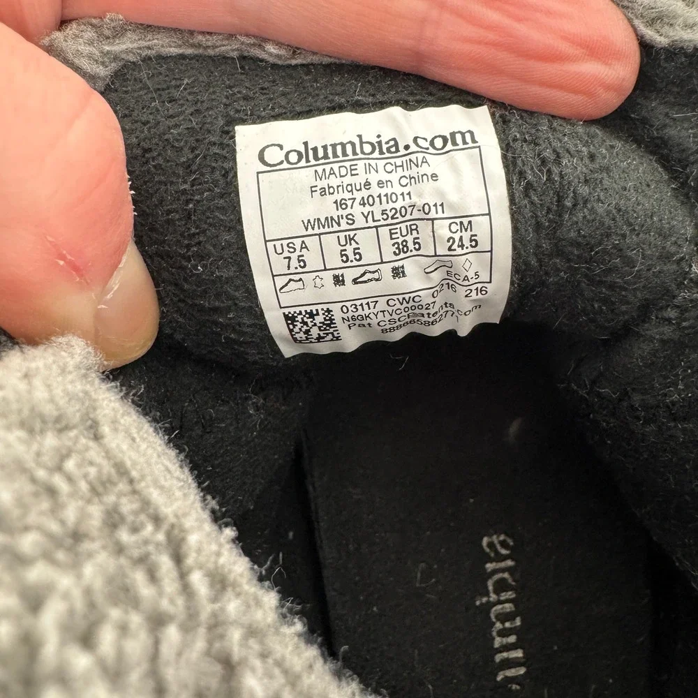 Columbia Minx Shorty Omni-Heat Waterproof Winter Boots Black‎ YL5207-011 7.5